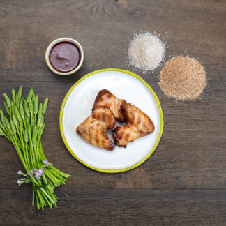 Les Ailerons de Poulet Fumé, sauce barbecue, par 3