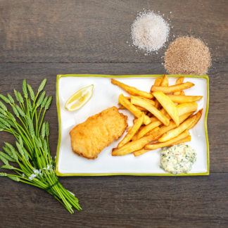 Le Fish & Chips, sauce gribiche, garniture au choix